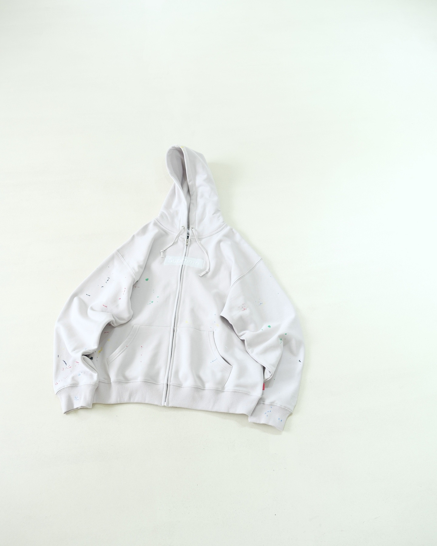 Supreme x MM6 Maison Margiela Box Logo Zip Hooded Swearshirt #381188