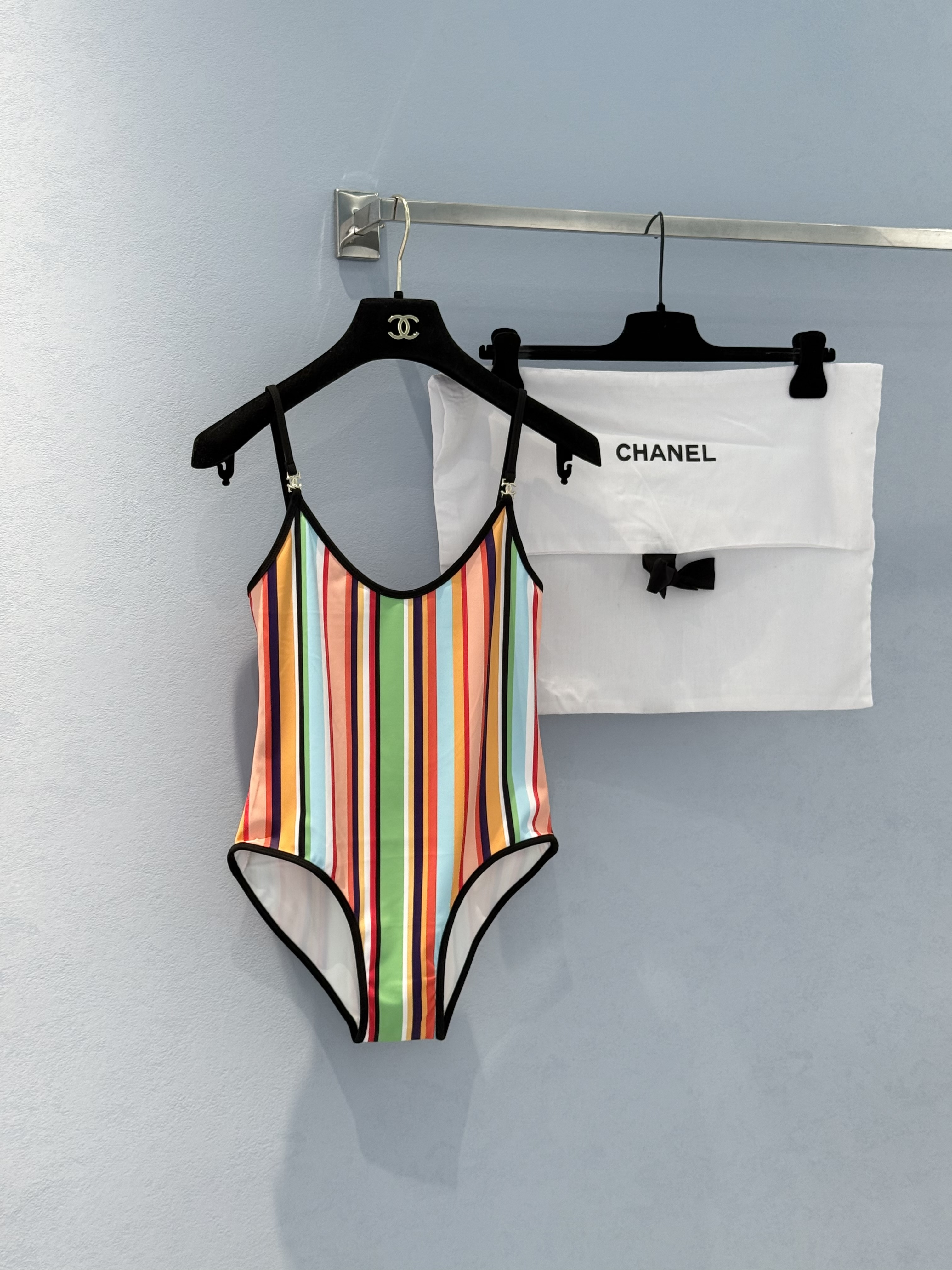 Chanel multicolor Clothing CHANEL Swimsuit Stretch Jersey Multicolor #393394 View 2 | Nigo Office