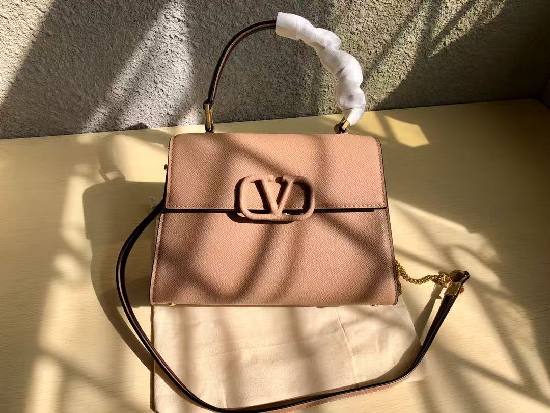 [TOP] VALENTINO Garavani Vsling Bag 25x15x11cm - Apricot