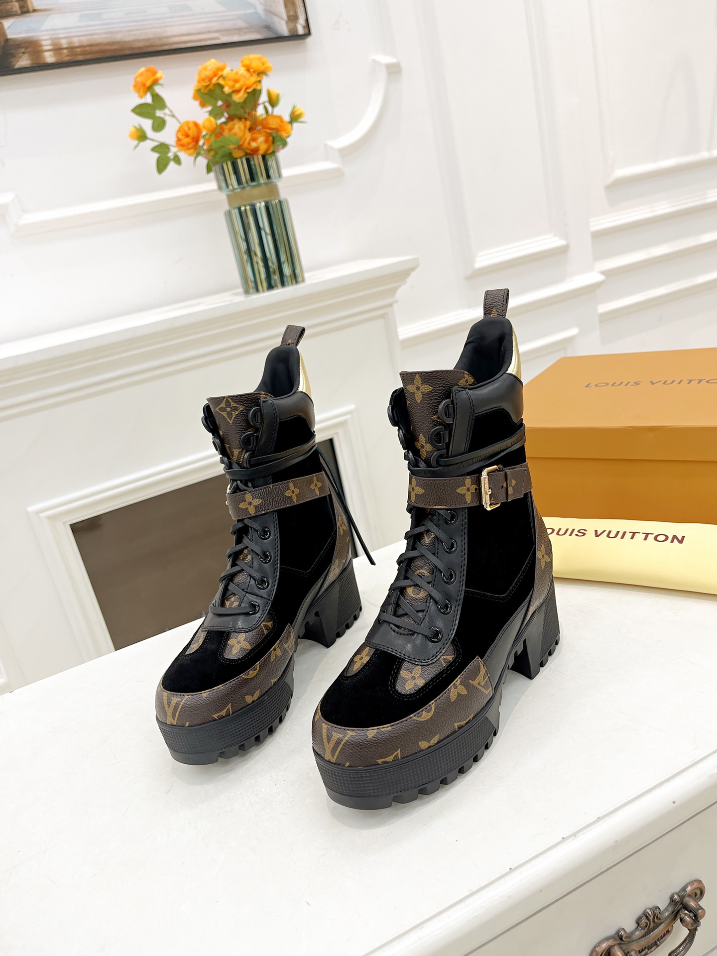 [TOP] Louis Vuitton LV Boots - Brown - 711 Luxury