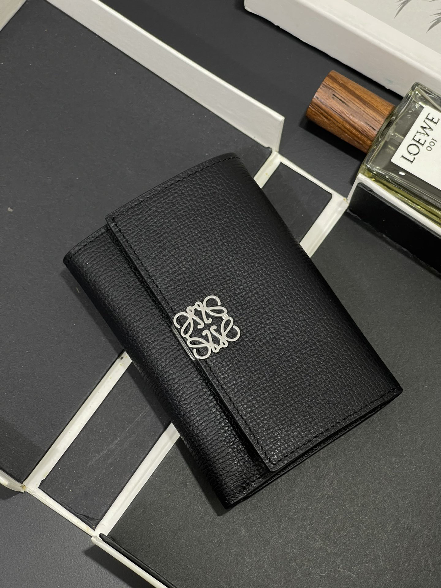 [TOP] LOEWE  Wallet 11.8*8 cm - Black