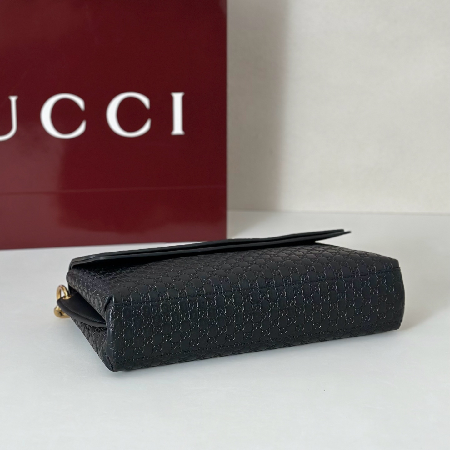 [TOP] GUCCI GG Medium Shoulder Bag with chain 28X16X7cm - Black