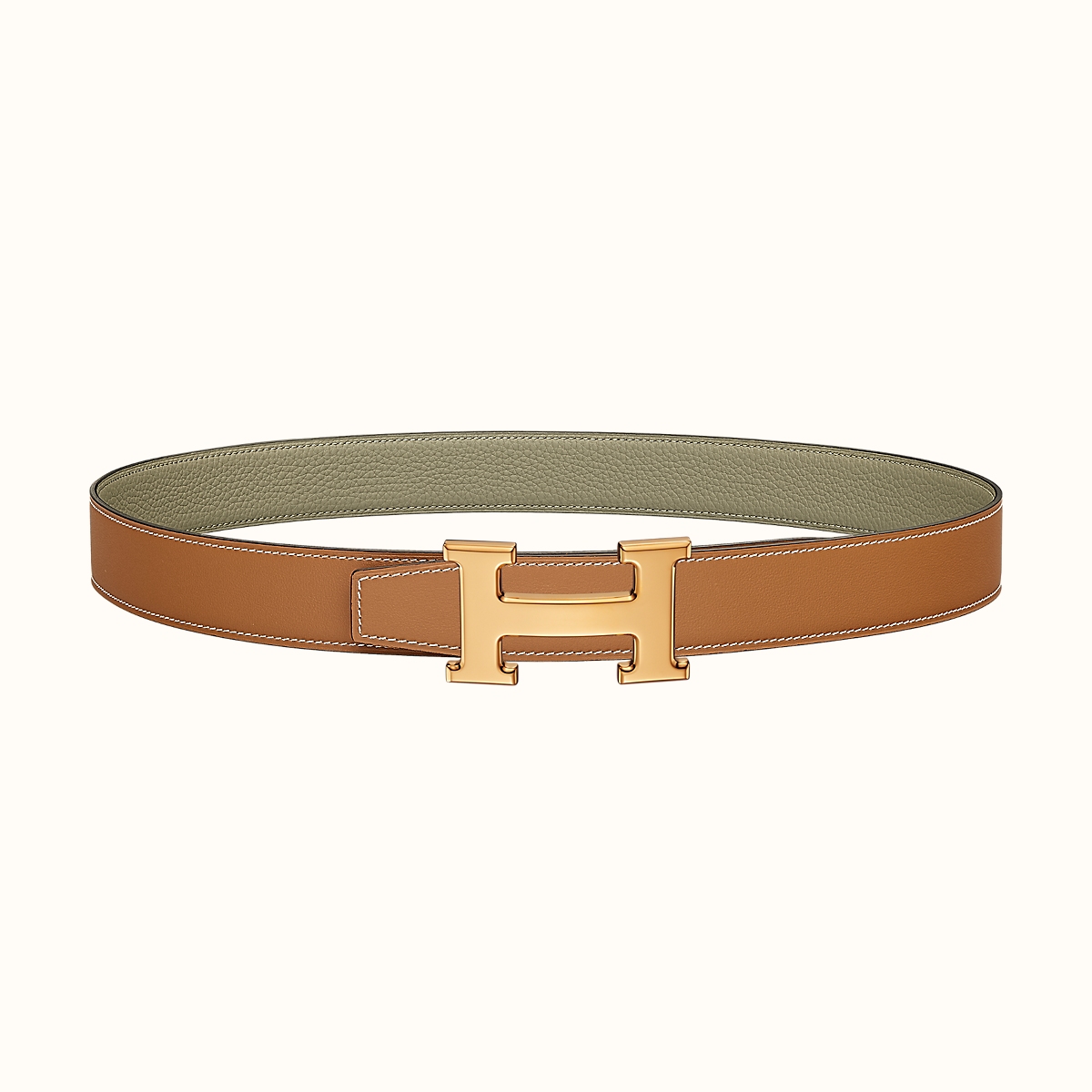 [TOP] HERMES Calfskin Belt 32mm - Brown - 711 Luxury