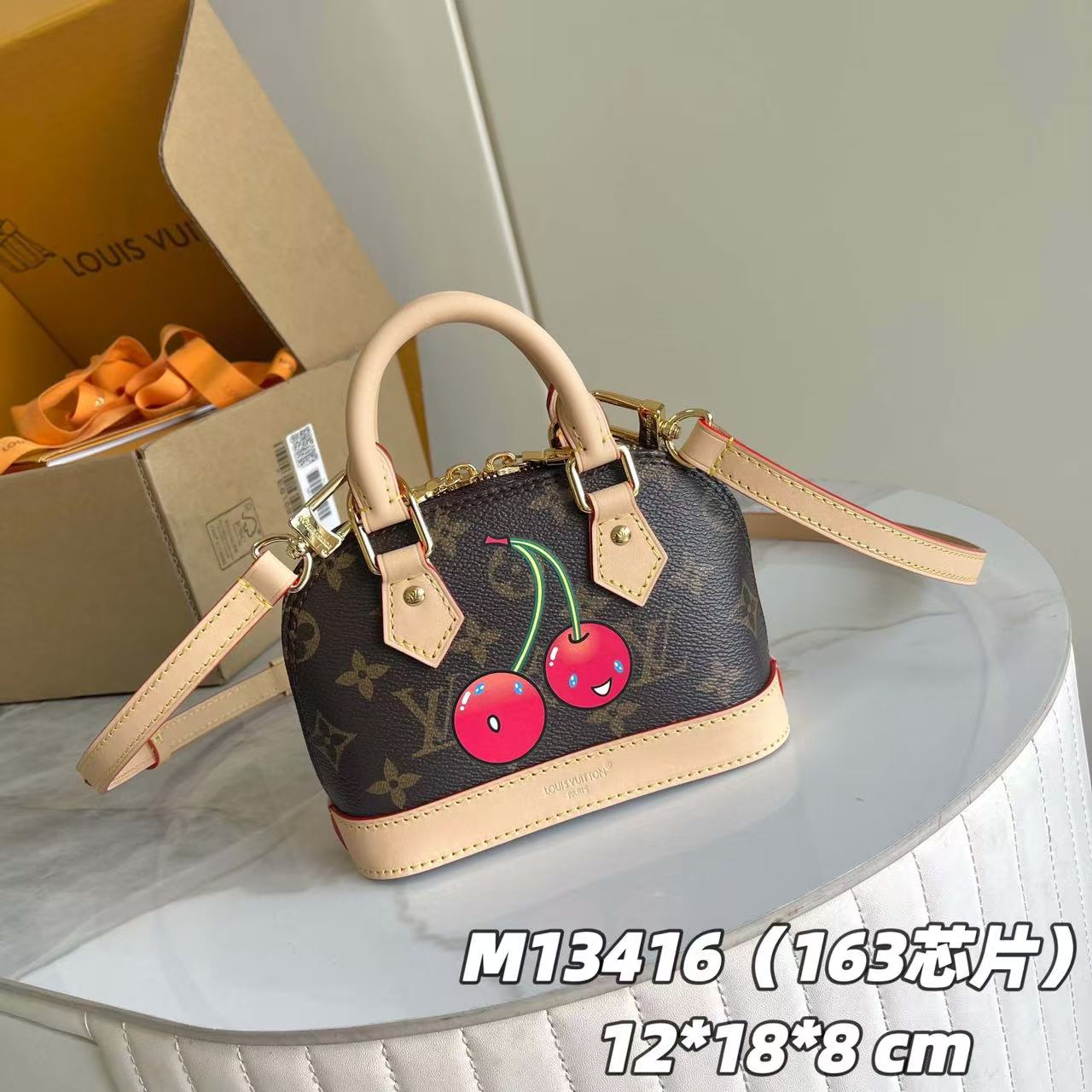 [TOP] Louis Vuitton LV  Nano Alma Bag 18 x 12 x 8 cm - Brown - 711 Luxury