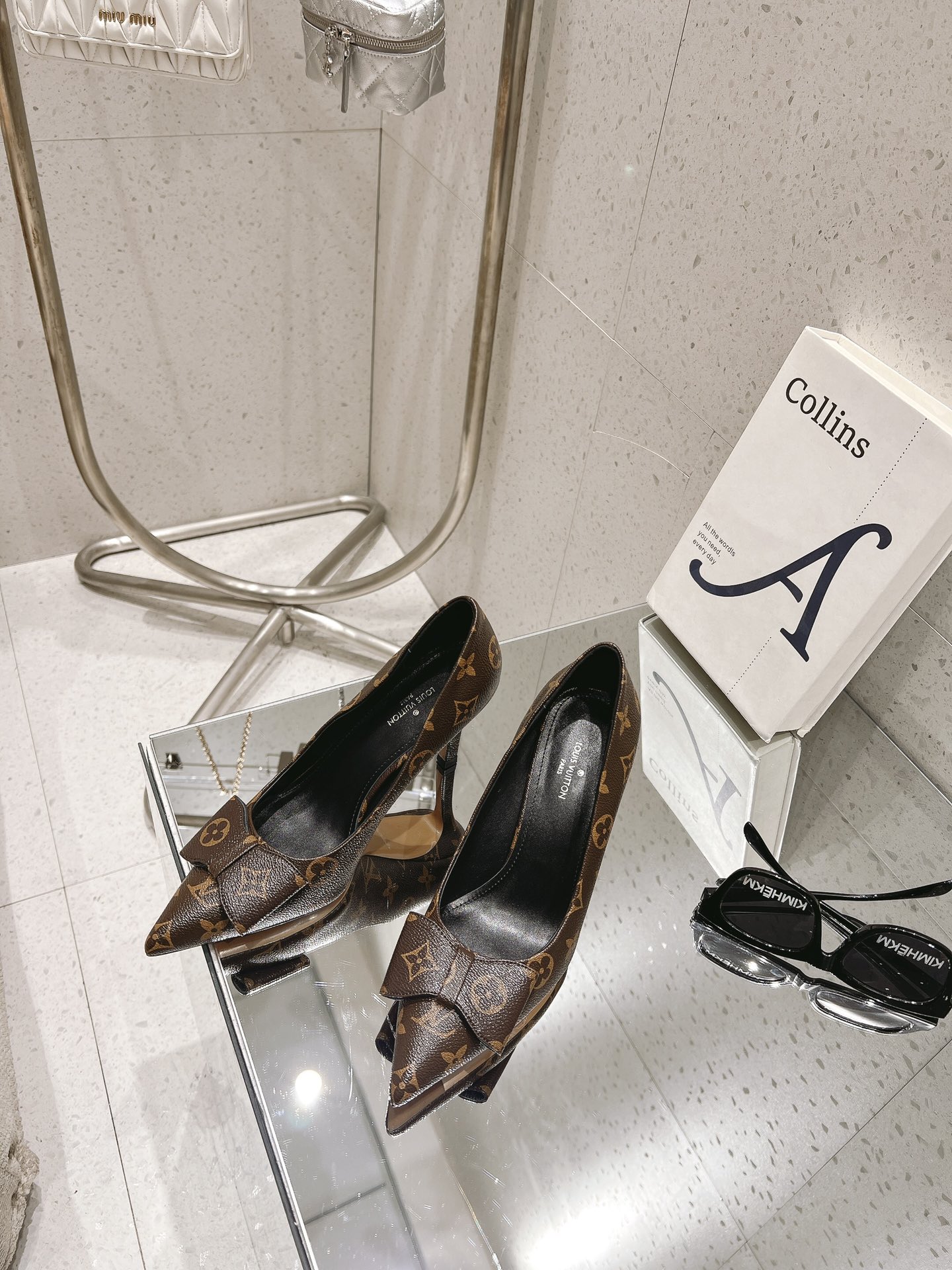 [TOP] Louis Vuitton LV High-heeled Shoes 8.5cm - Brown - 711 Luxury