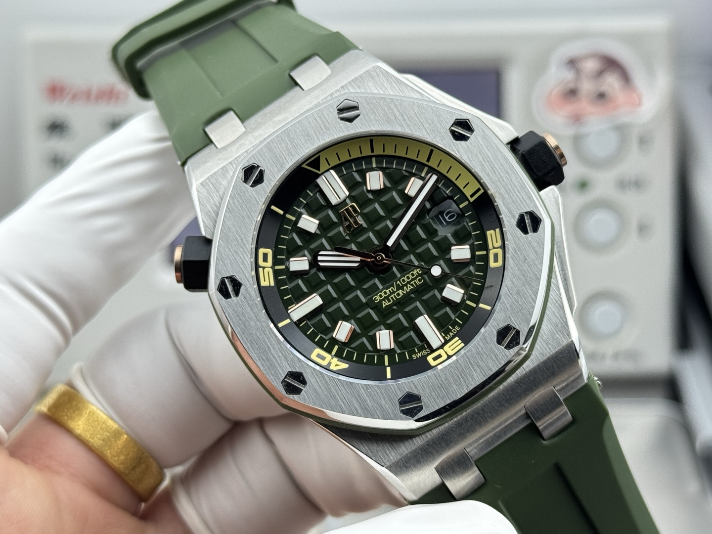 [TOP] Audemars Piguet Men's Watch 42mmX14.1mm - Green - 711 Luxury