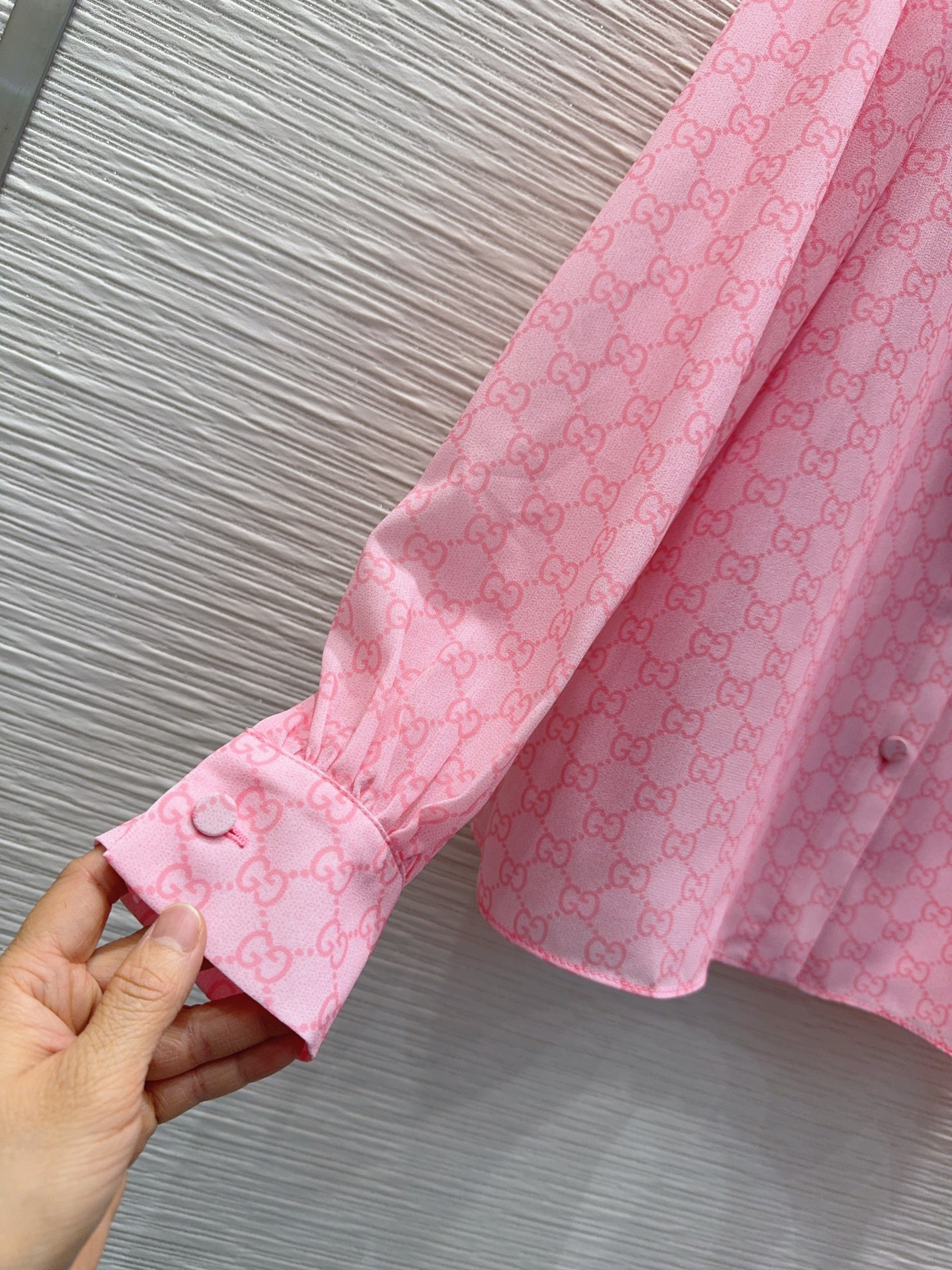 [TOP] GUCCI Shirt + Skirt Set - Pink