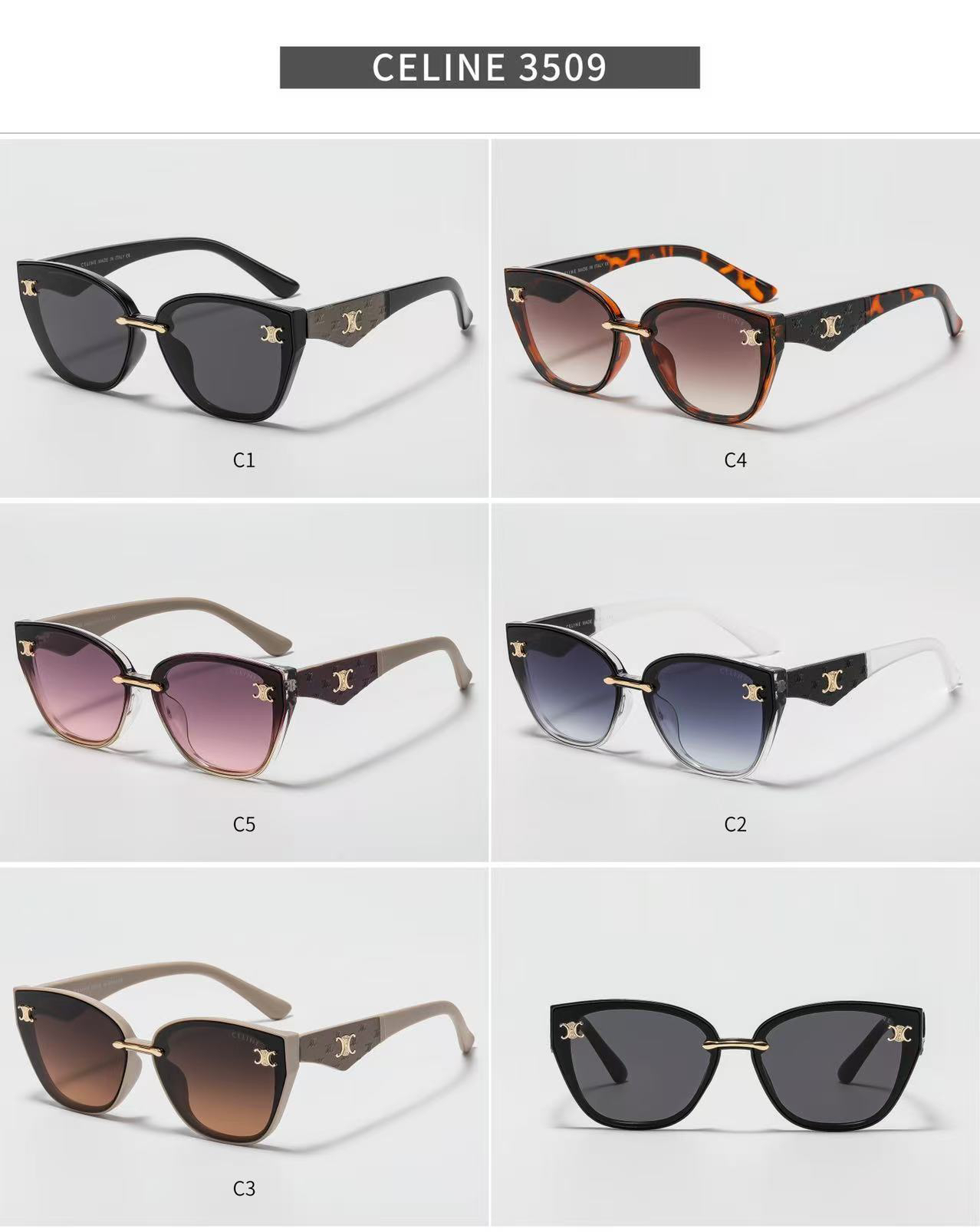 [TOP] CELINE Sunglasses - 5 Colors - 711 Luxury