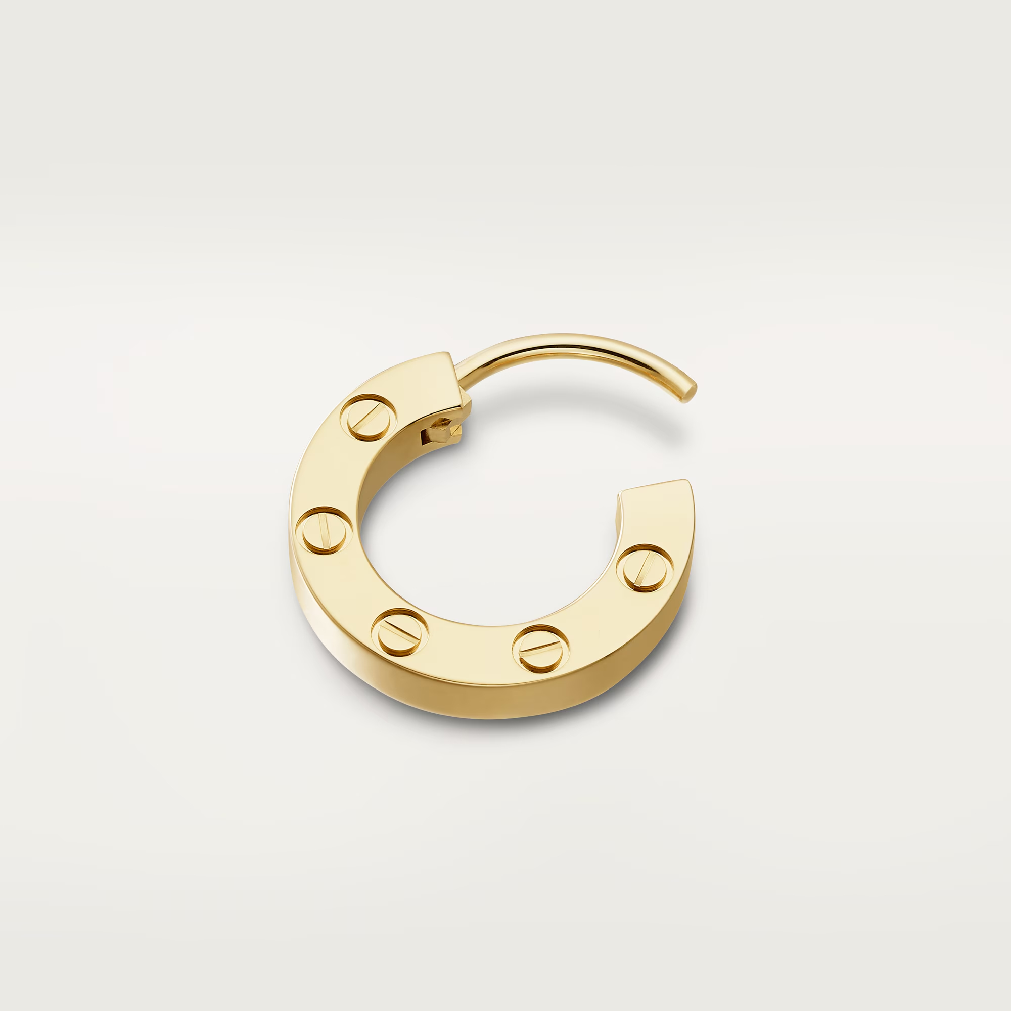 Carty Love Luna Loop Earrings, Yellow Gold