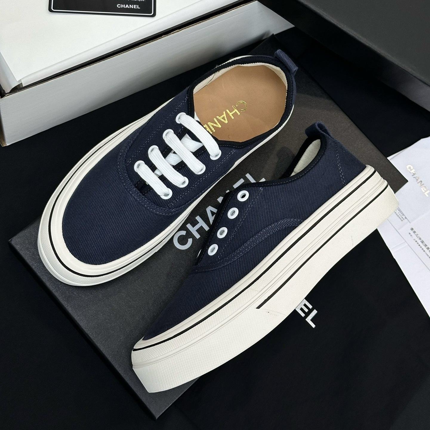 Chanel Shoes Chanel Platform Canvas Shoes #386499 View 2 | Nigo Office