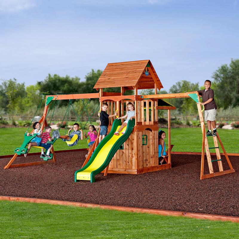Saratoga Wooden Swing Set