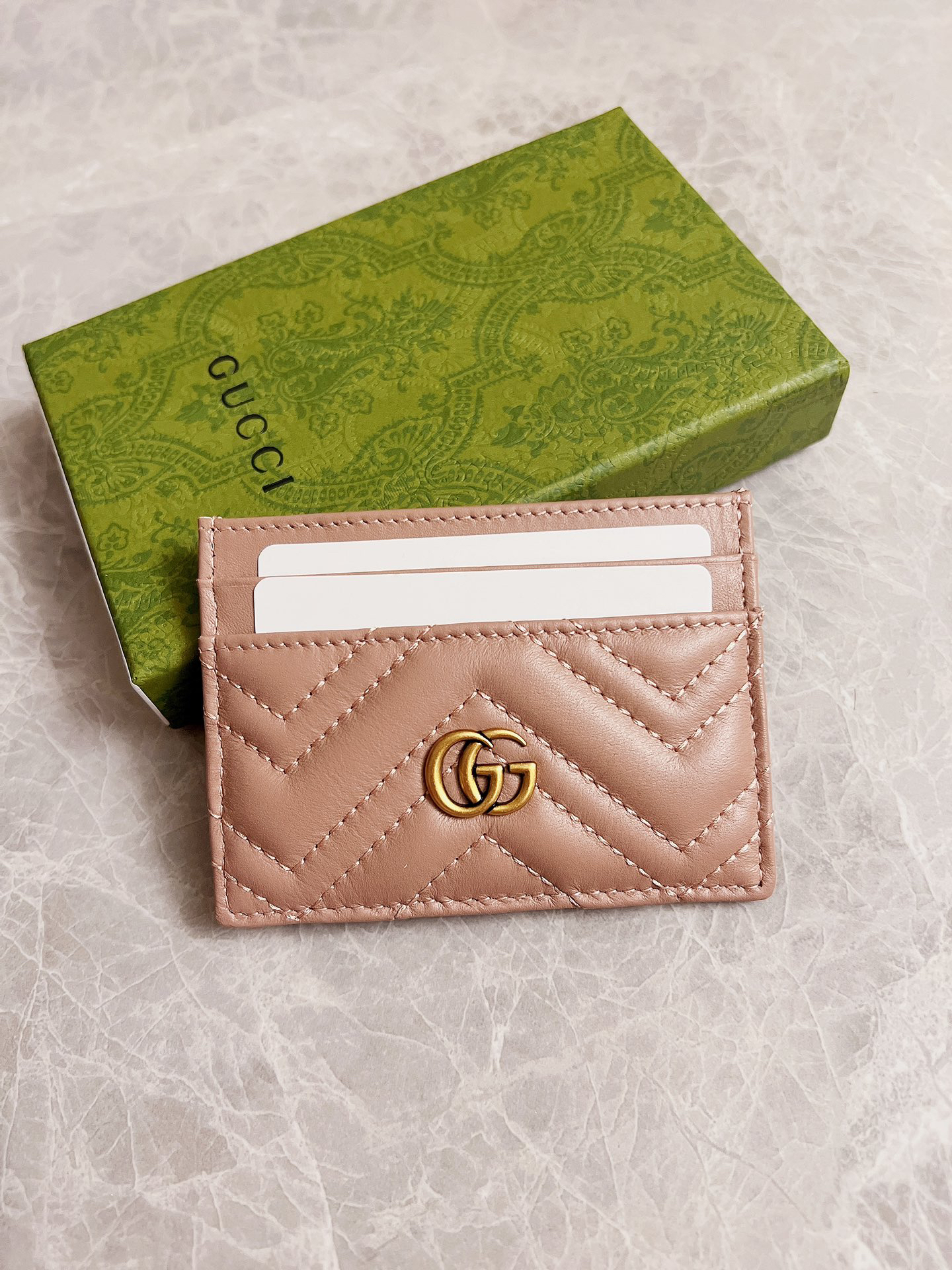 [TOP] GUCCI Card Pack 10 x 7cm - Pink - 711 Luxury