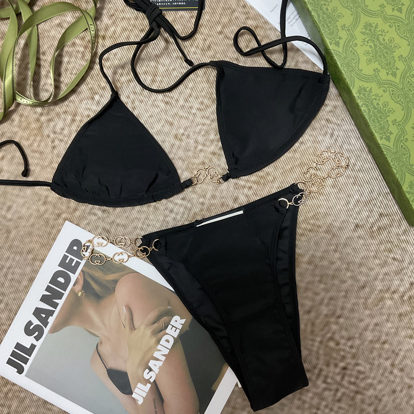 [TOP] GUCCI Bikini Swimsuit - Black - 711 Luxury