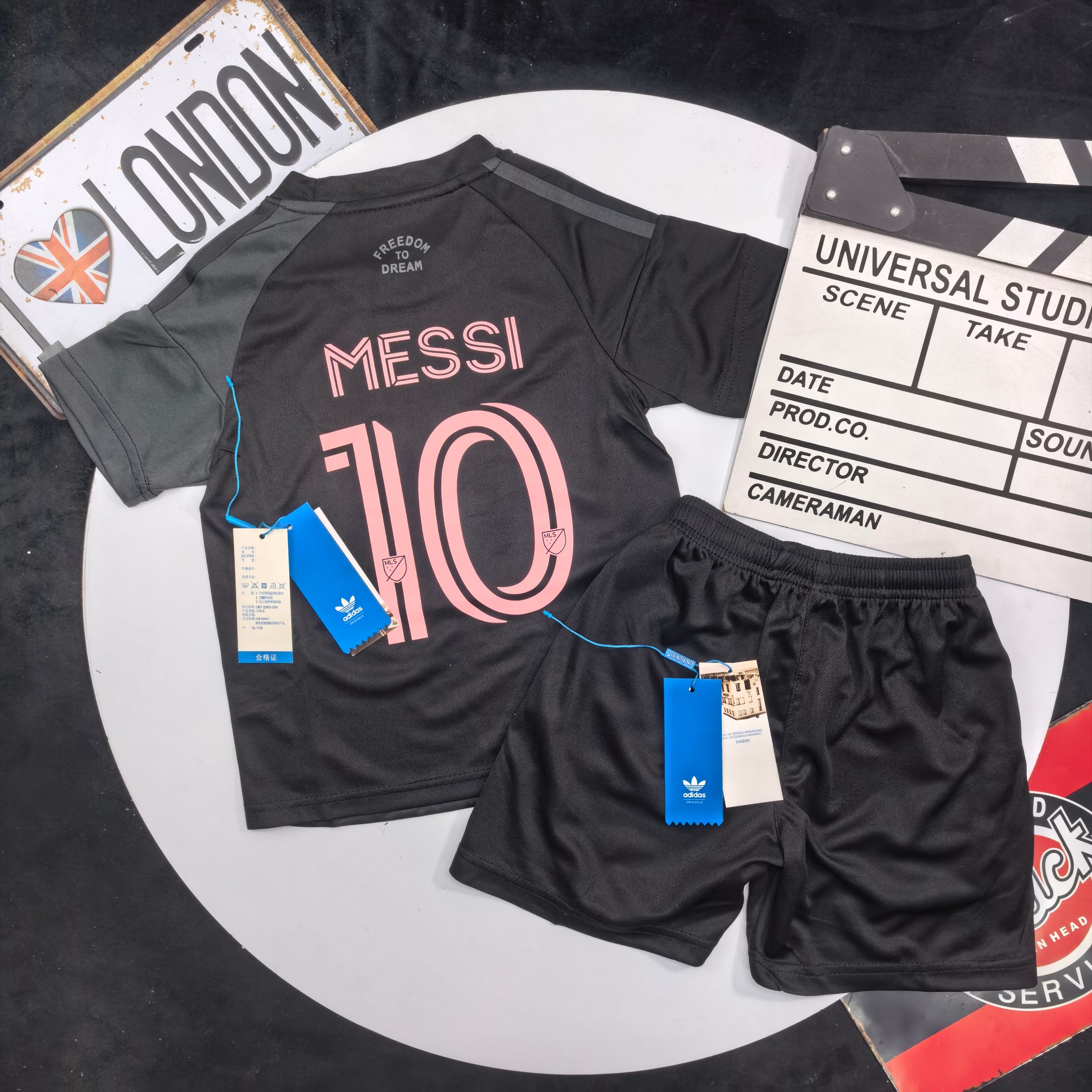 Adidas Kids Inter Miami Football Kit For Boys Girls Messi No.10 Jersey & Shorts Full Original Tags Sizes 90-170