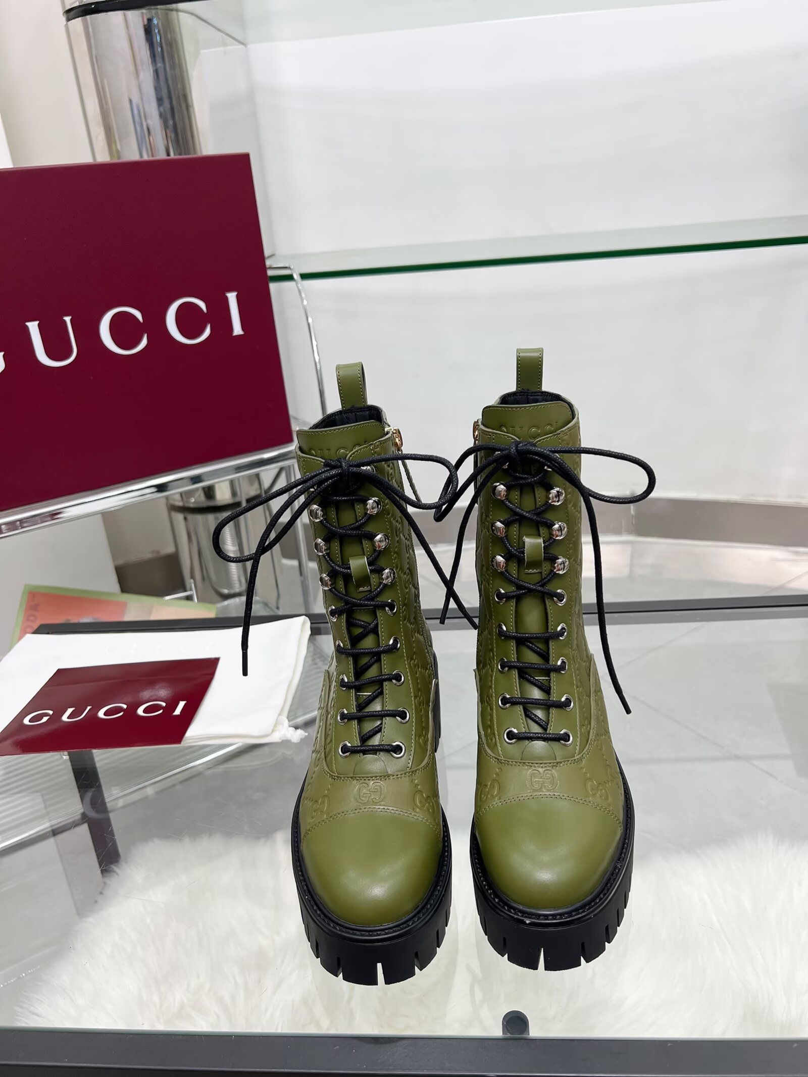 [TOP] GUCCI Boots - Green - 711 Luxury