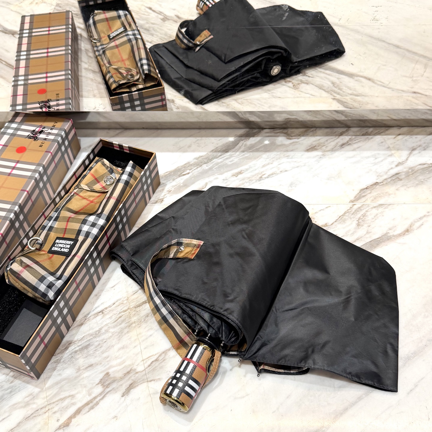 [TOP] BURBERRY Umbrella - Khaki - 711 Luxury