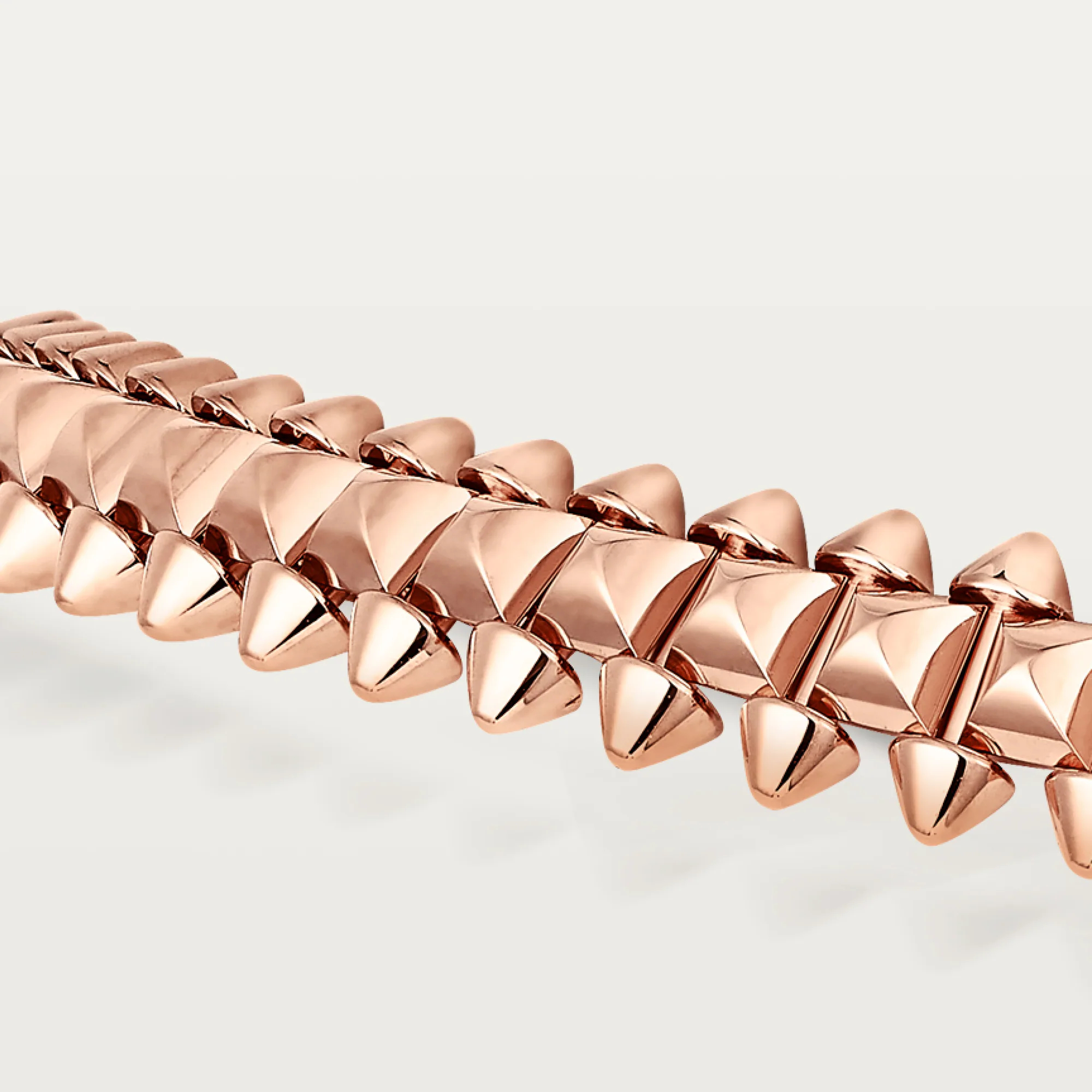 Carty Bullet Necklace, Rose Gold, No Gemstones