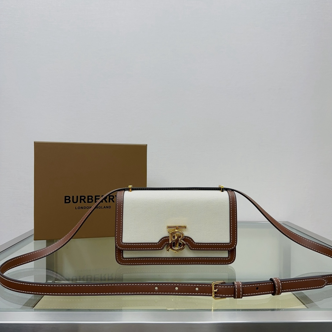 [TOP] BURBERRY Shoulder Bag 20x5.5x12.5cm - White - 711 Luxury