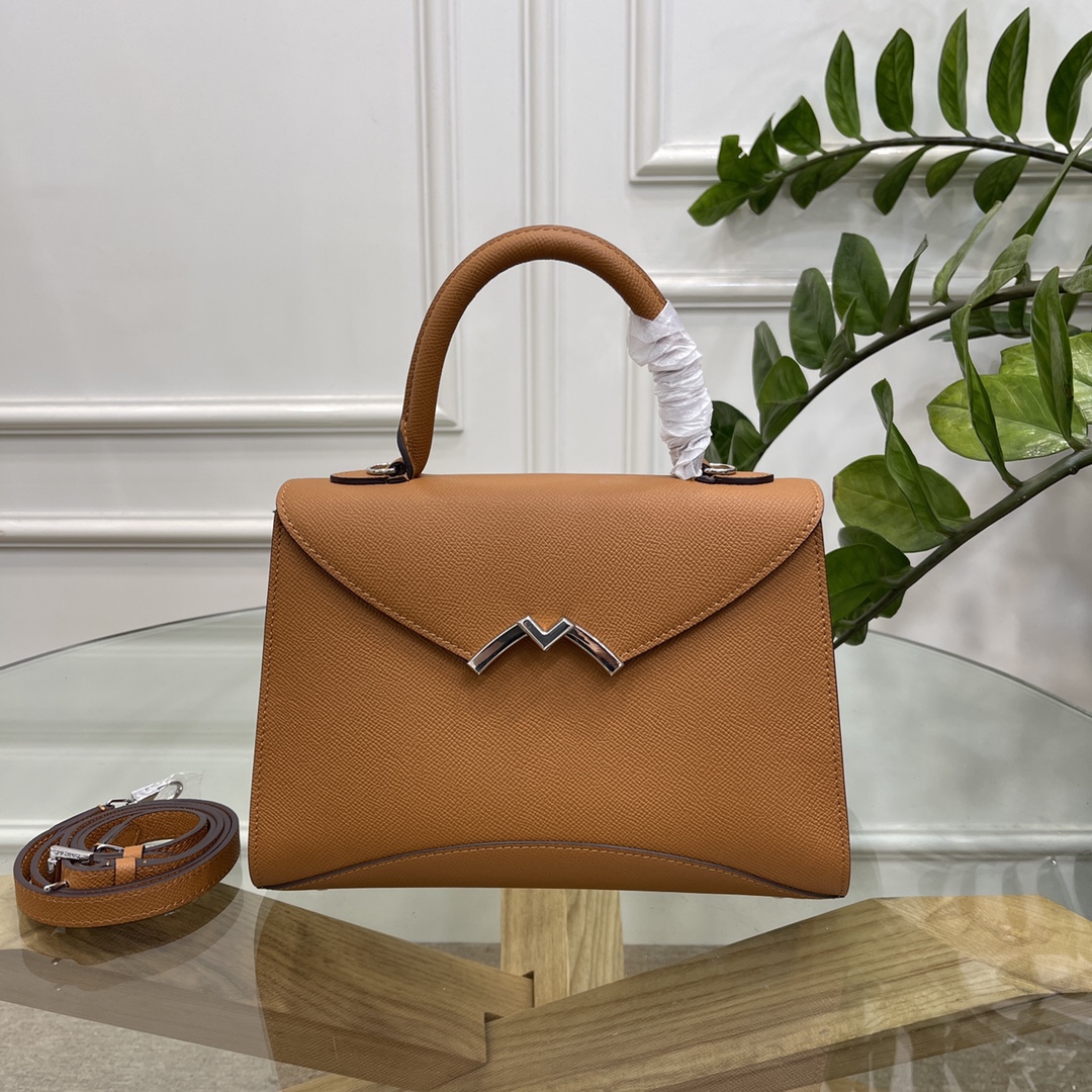 [TOP] MOYNAT Gabrielle Bag Cowhide 26x18x9cm - Brown - 711 Luxury