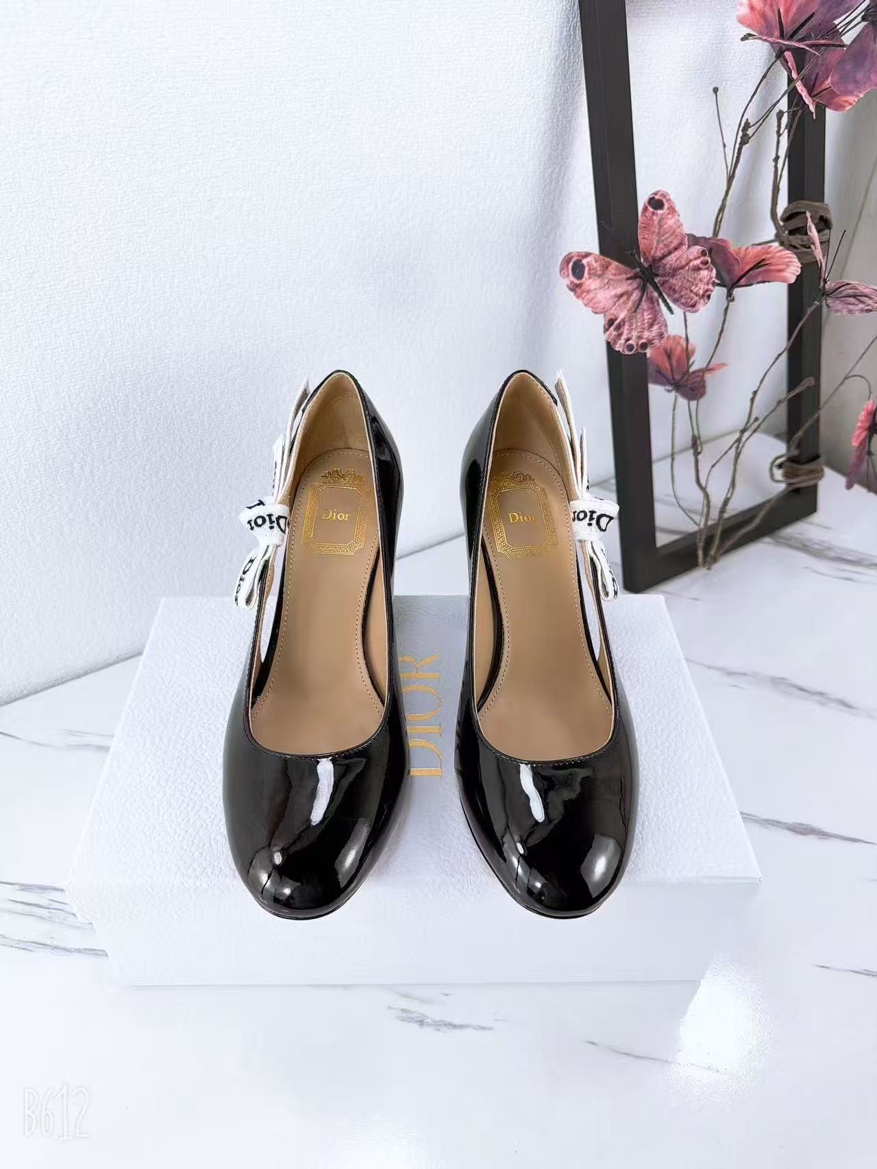 [TOP] Christian Dior High-heeled Shoes - Black - 711 Luxury