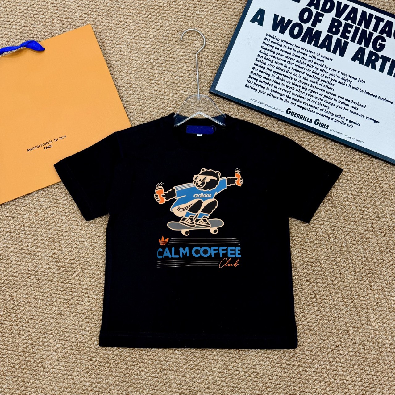 Adidas Unisex Kids Skate Bear Graphic Short Sleeve T-Shirt & Logo Casual Shorts Two Piece Set Boys Girls Separates Available Sizes 90-150