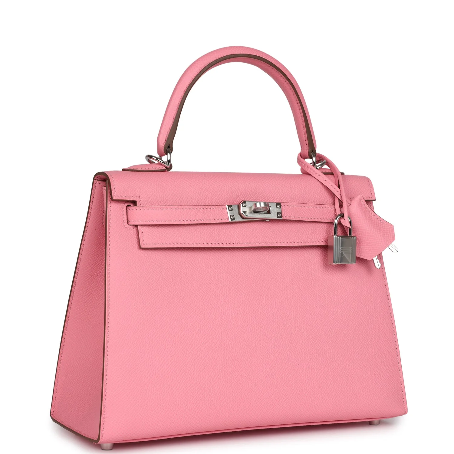 Hermes Kelly Sellier  Rose Confetti Epsom Palladium Hardware