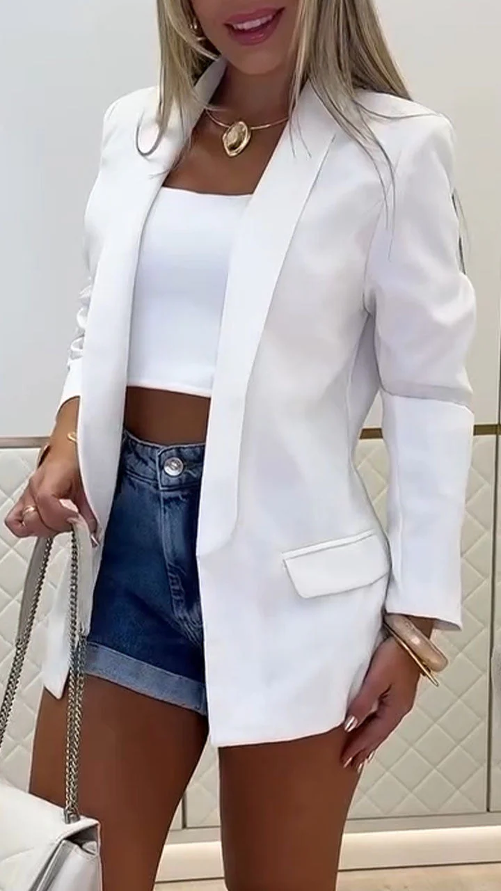 Women's Lapel Casual Suit Jacket