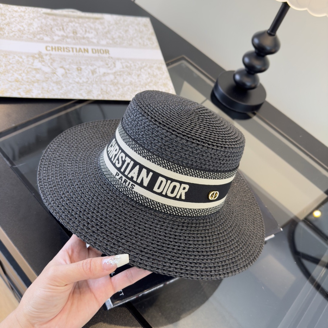 [TOP] Christian Dior Hat - Black - 711 Luxury