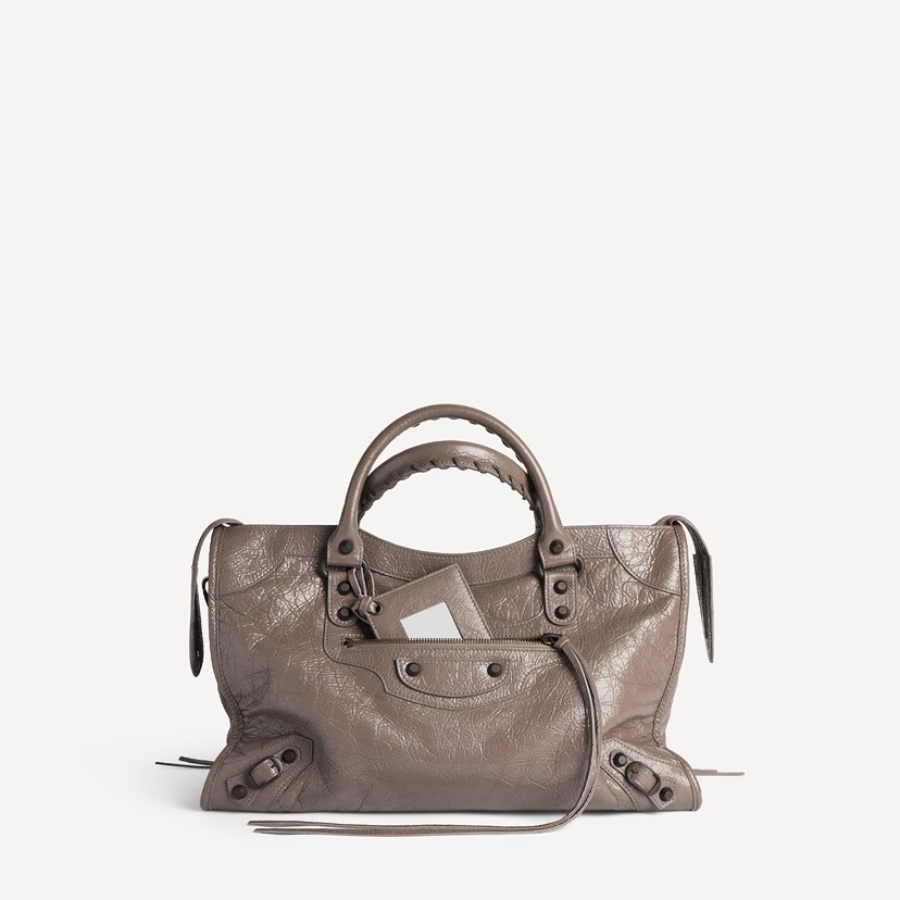 [TOP] BALENCIAGA Le City Bag 38x24x15cm - Gray - 711 Luxury