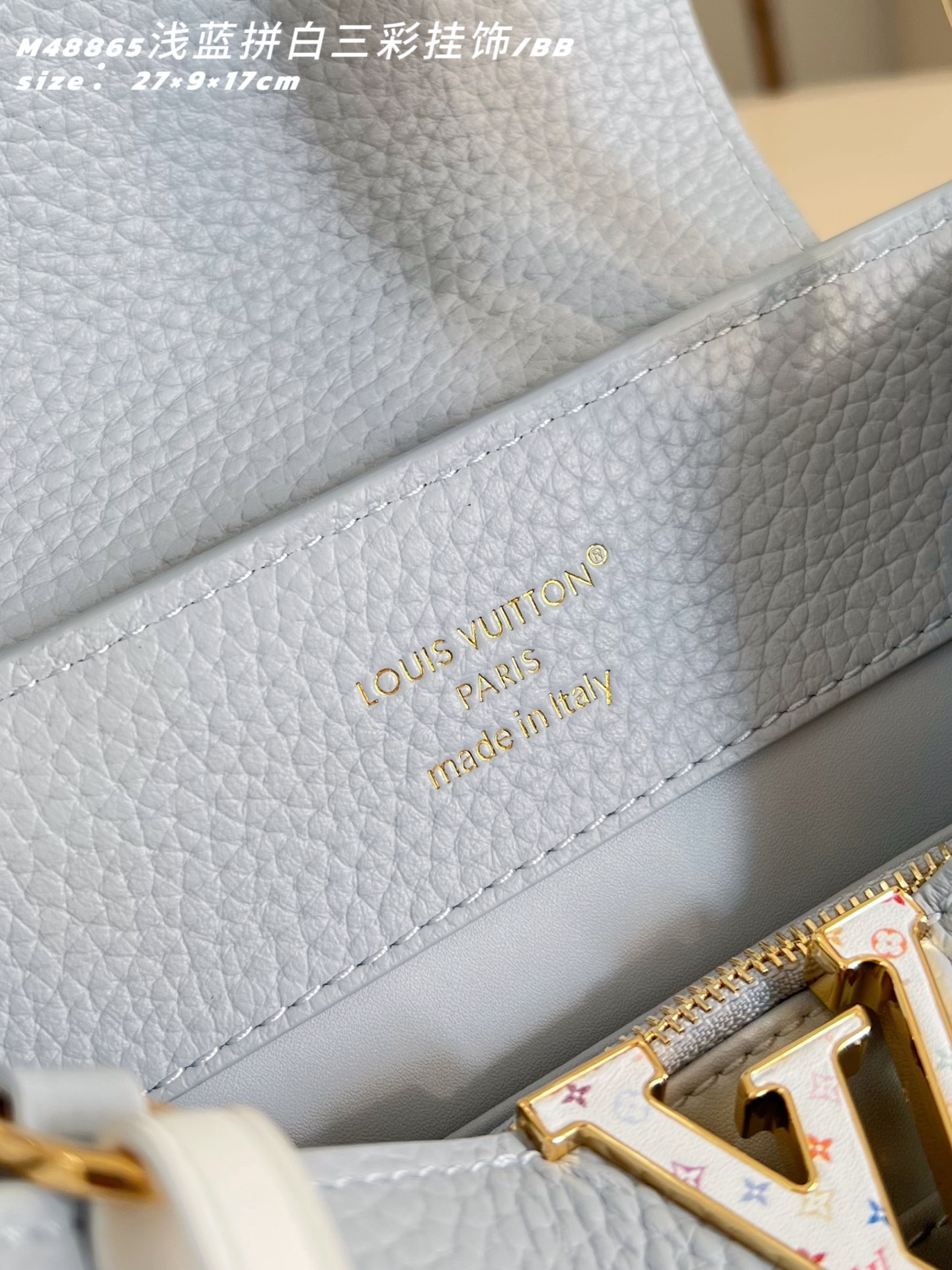 [TOP] Louis Vuitton LV Capucines Bag 21cm/27cm - Light Blue