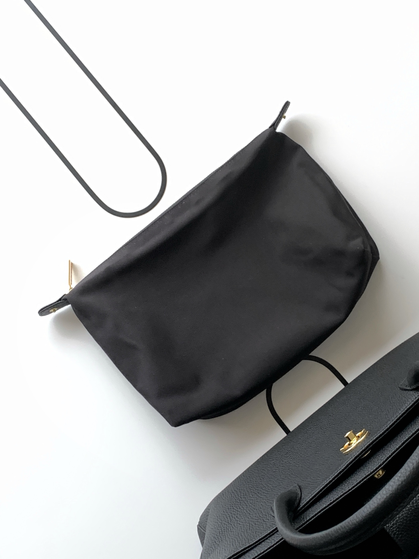 [TOP] CHANEL Cerf Tote Bag 24-36-14CM / 17.5-32-13CM - Black