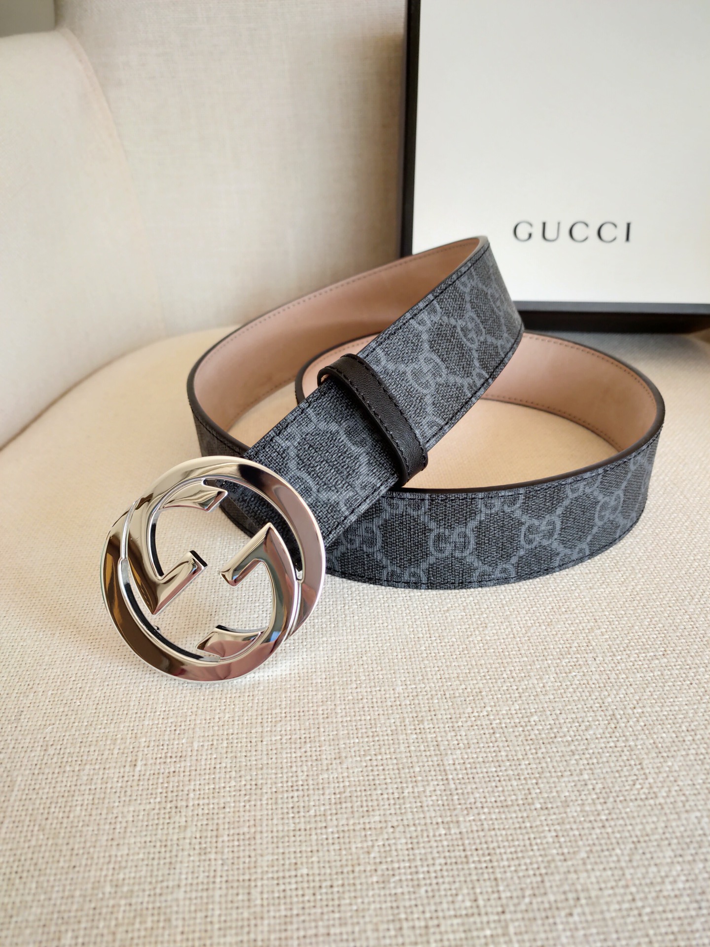 [TOP] GUCCI Belt 3.8cm - Black - 711 Luxury