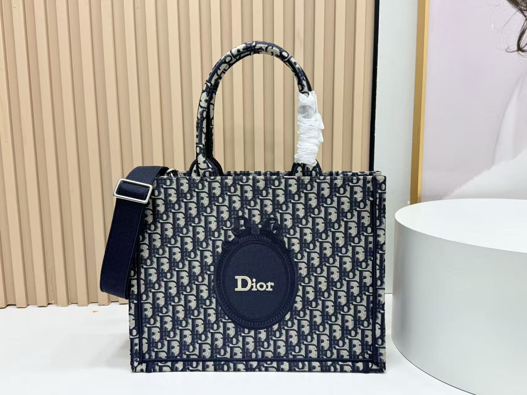 [TOP] Christian Dior Book Tote Bag 36 x 27 x 16 cm - Blue - 711 Luxury