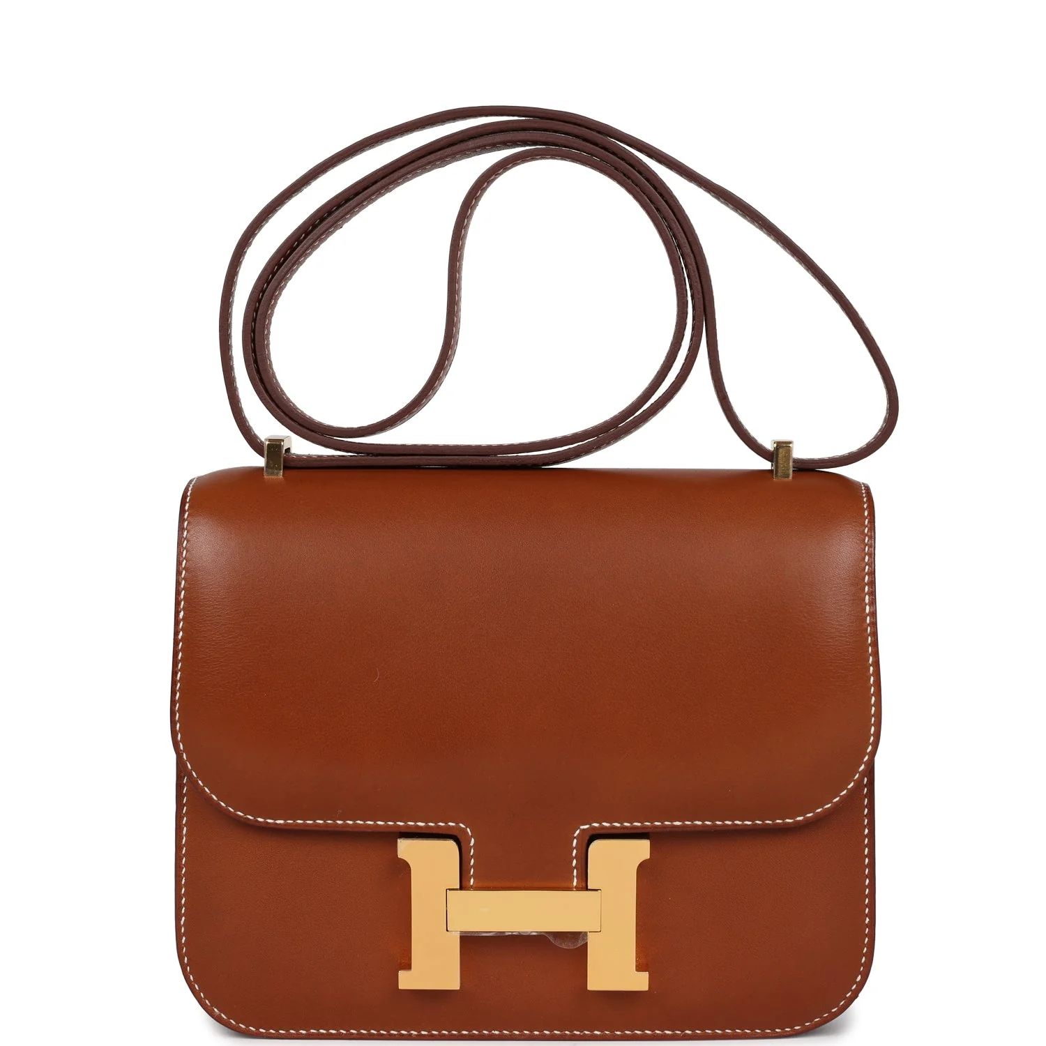 Hermes Constance Fauve Barenia Gold Hardware