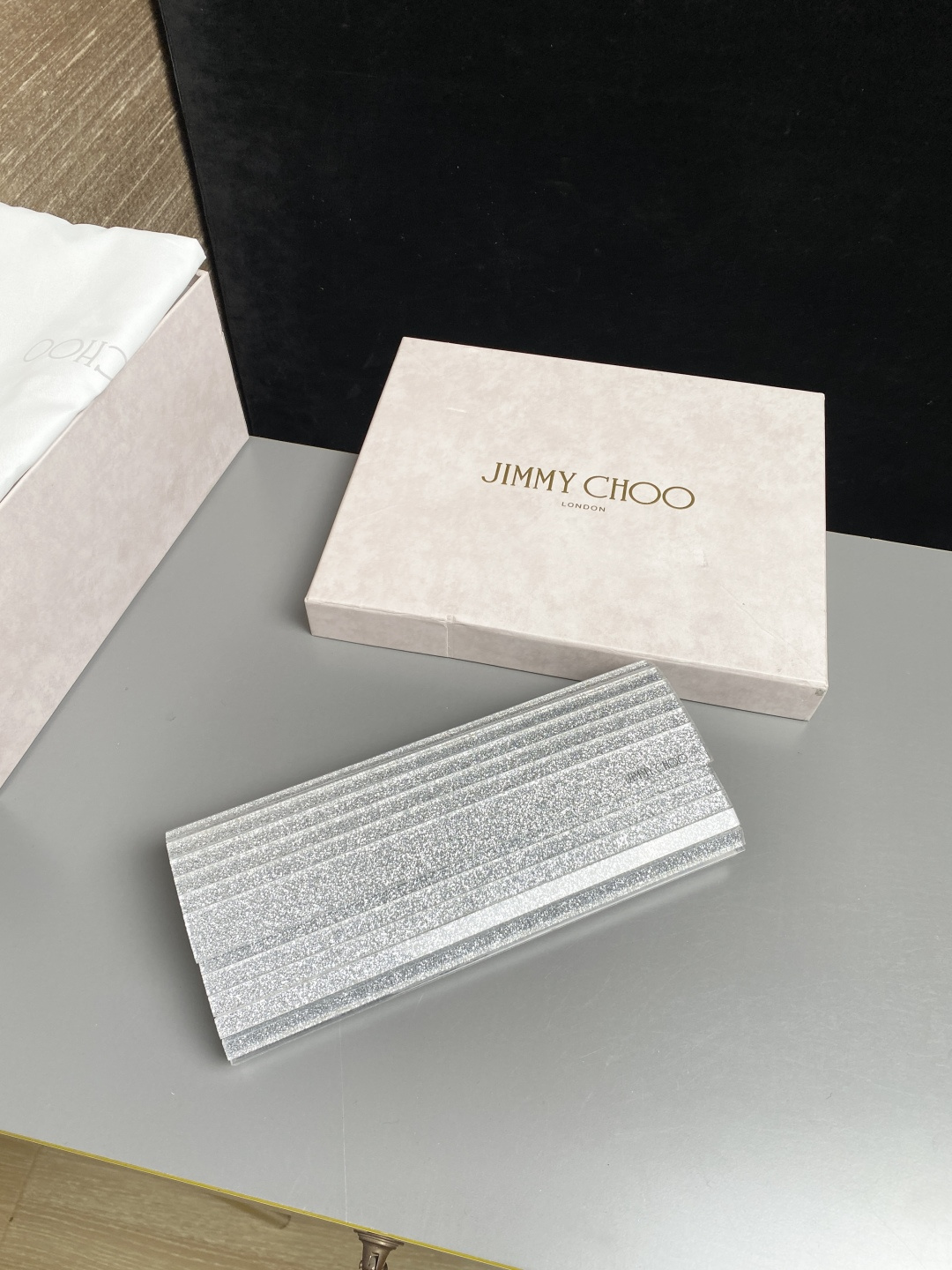 [TOP] JIMMY CHOO Sweetie Bag 24*10*5CM - Sliver - 711 Luxury