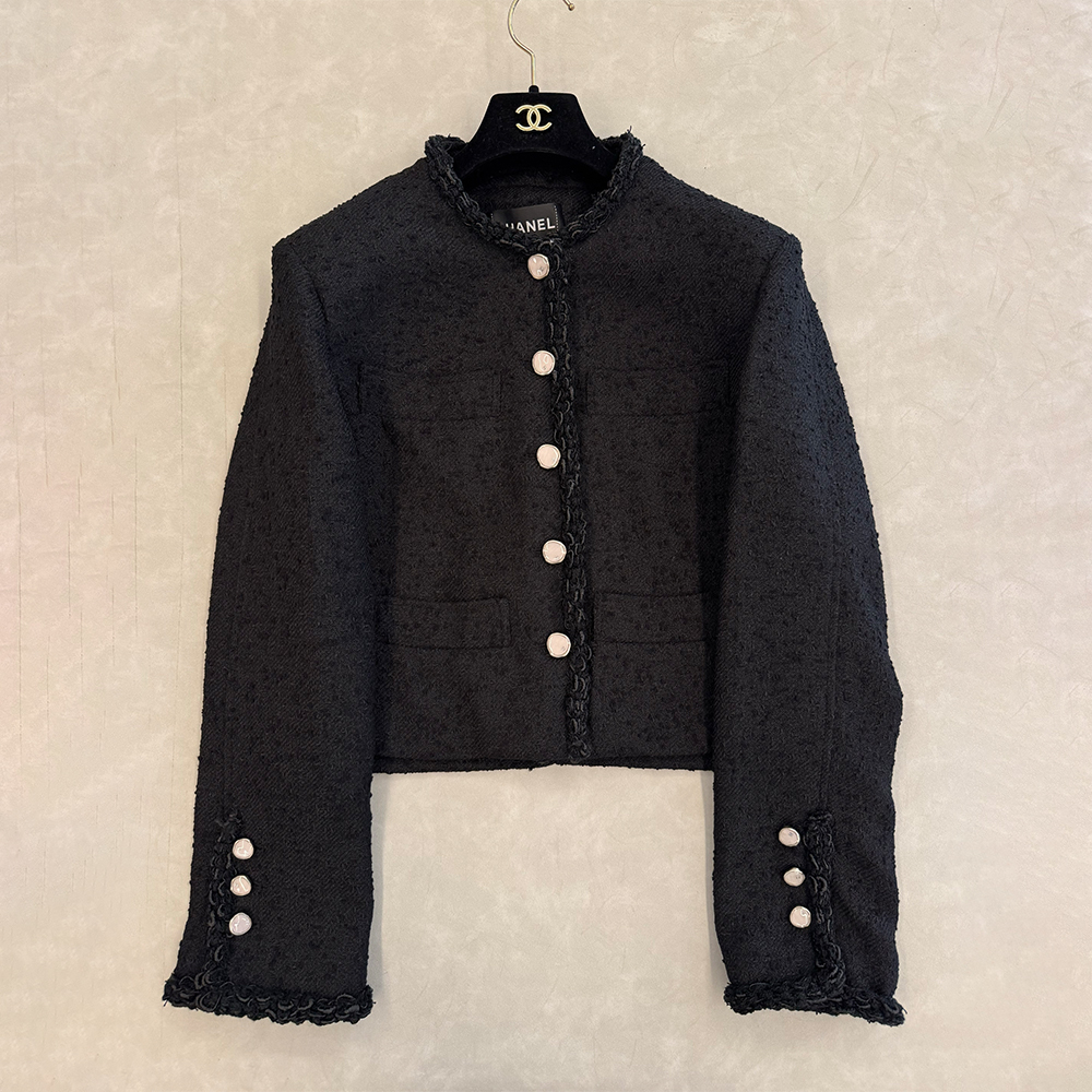 CHANEL Jacket Tweed Fritillaria#388653