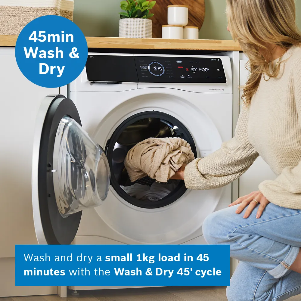 BOSCH WNC25410GB Series 8 Washer dryer 10.5/6 kg 1400 rpm