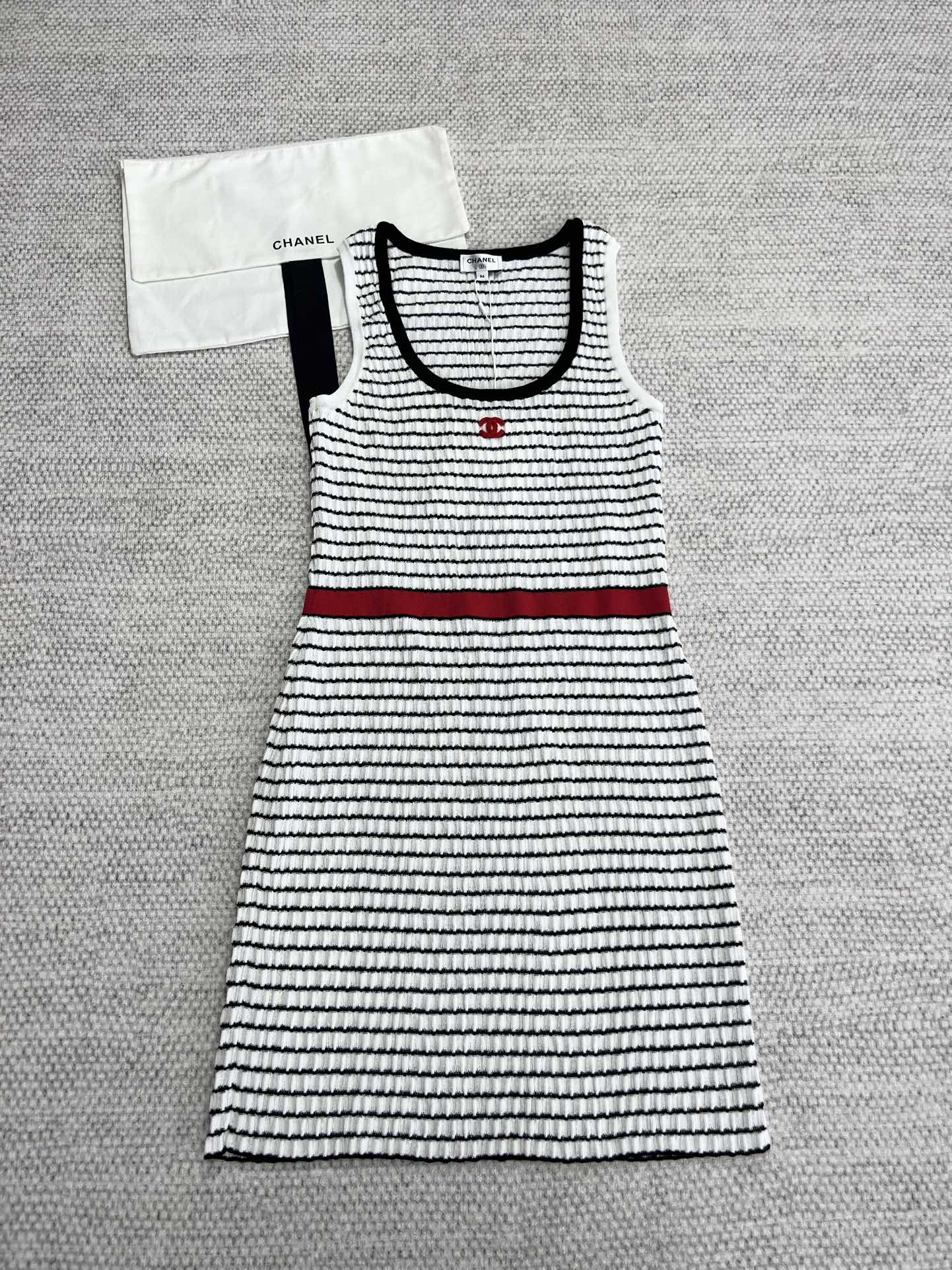 Chanel Clothing Chanel Top-quality Version Striped Knitted Tank Top Dress #242623 View 2 | Nigo Office