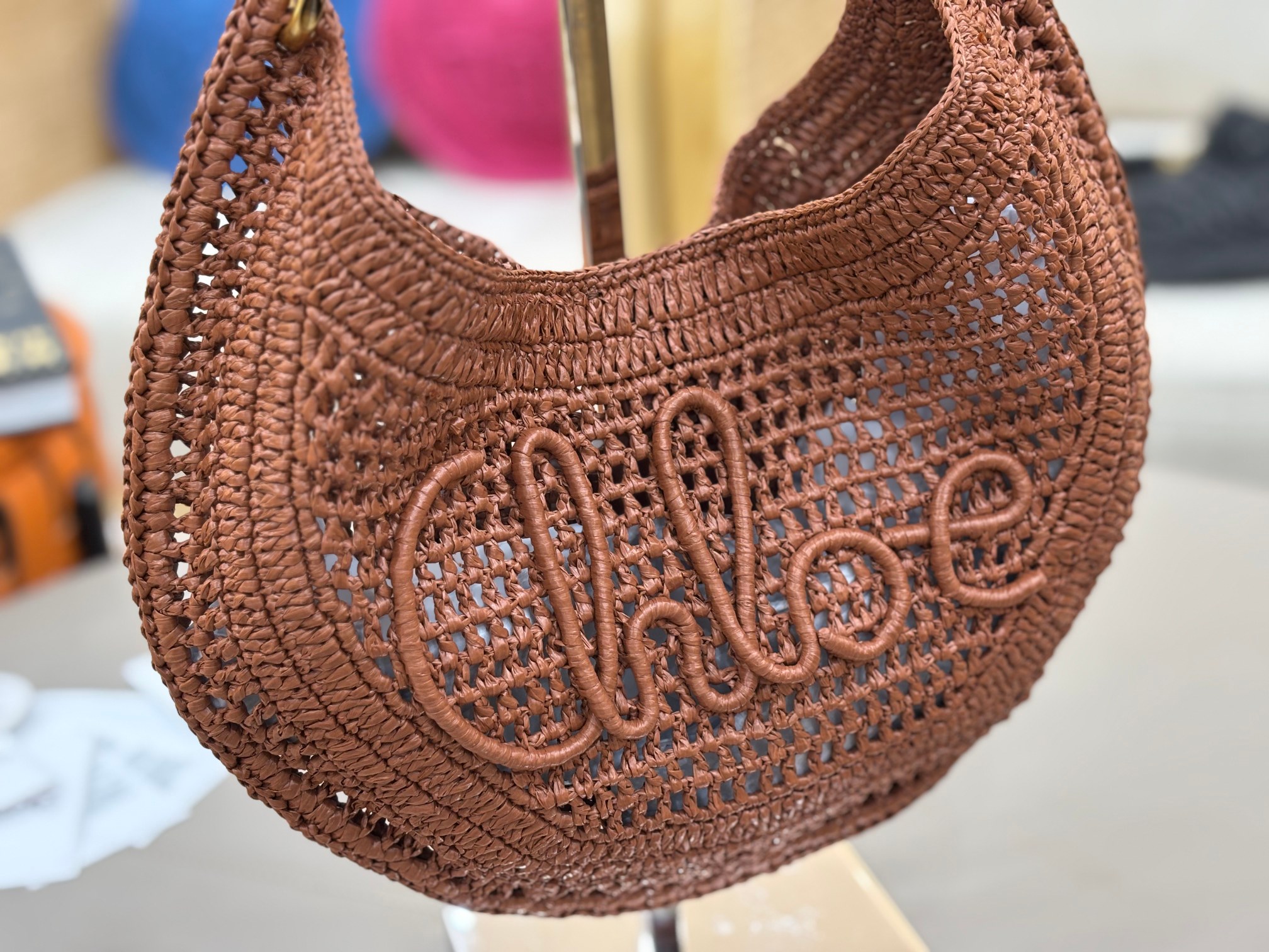 [TOP] Chloe Summer Banana Hobo Bag 36*21.5cm - Brown - 711 Luxury
