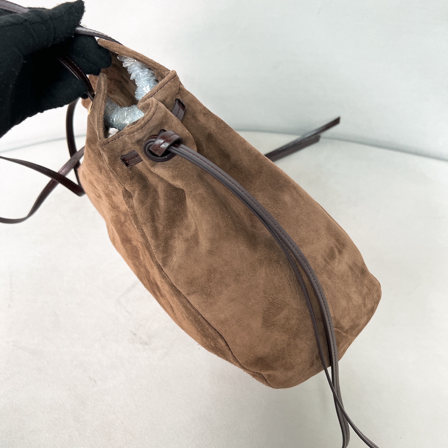 [TOP] PRADA Carry Bag 28x32x14cm - Brown