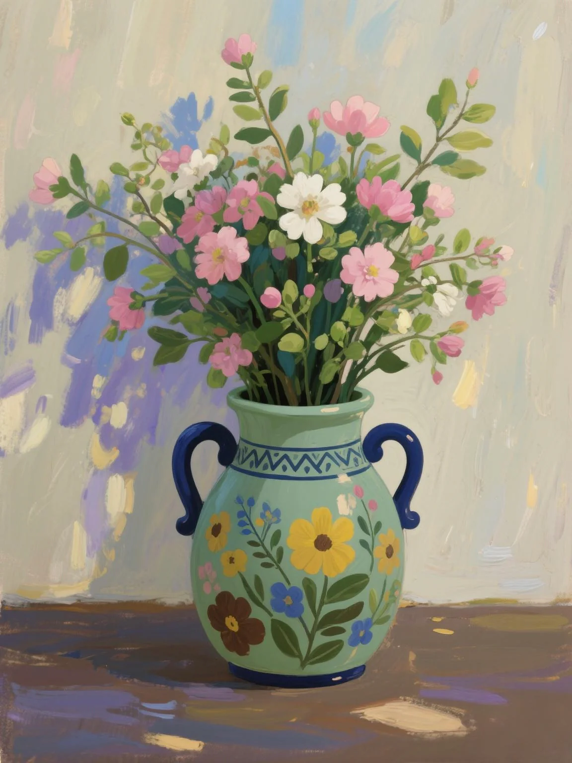 Quiet Beauty of Vase Flowers