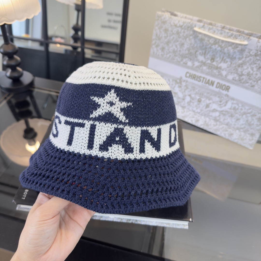 [TOP] Christian Dior Hat - Blue - 711 Luxury