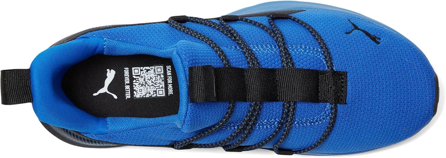 Puma Unisex-Child Softride One4All Slip On Shoes, Mountain Blue-Black AH25, Big Kid 6