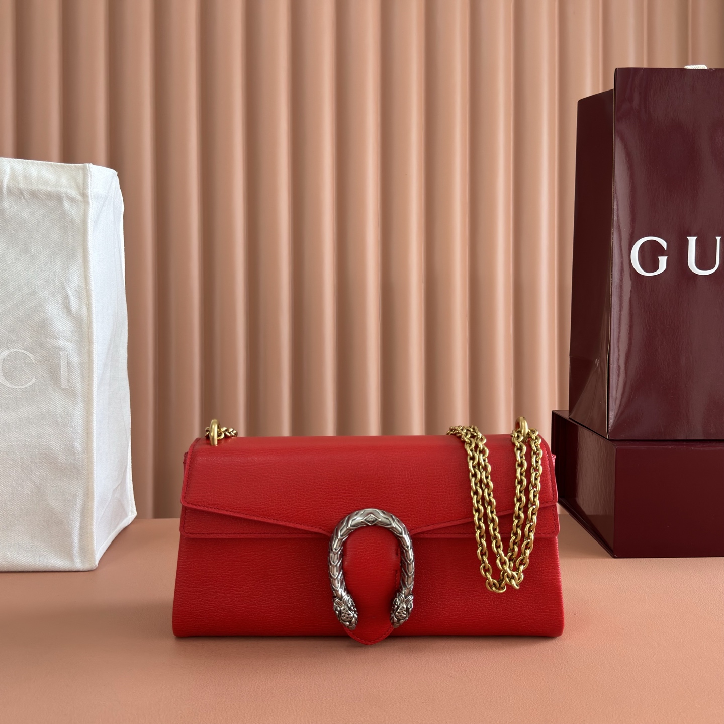 [TOP] GUCCI Generation Dionysus Bag 28 x 14 x 7 CM - Red - 711 Luxury