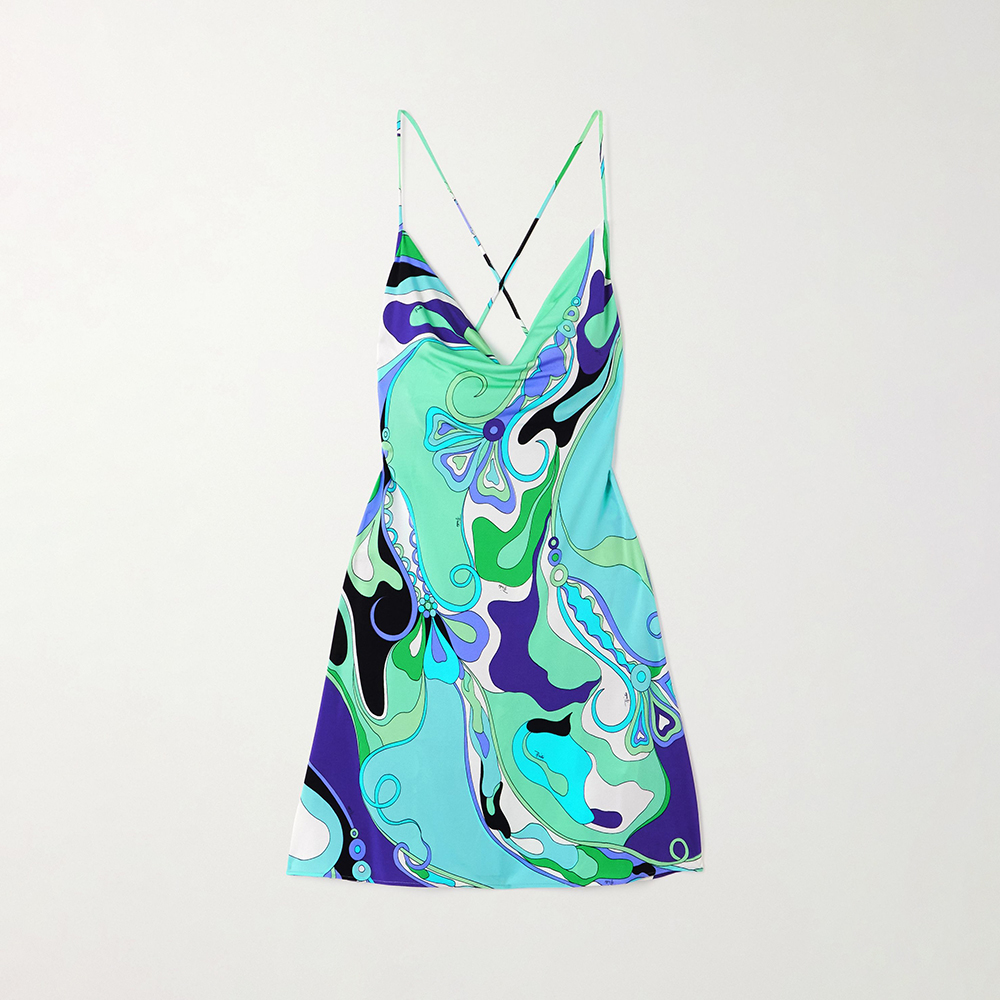 PUCCI Iride Print Short Jersey Dress #384045