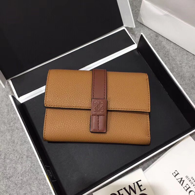 [TOP] LOEWE Wallet 12*8.5 cm - Brown - 711 Luxury