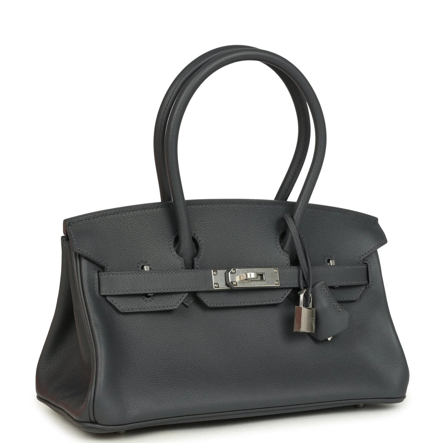 Hermes Shoulder Birkin LightArdoise Evercolor Palladium Hardware