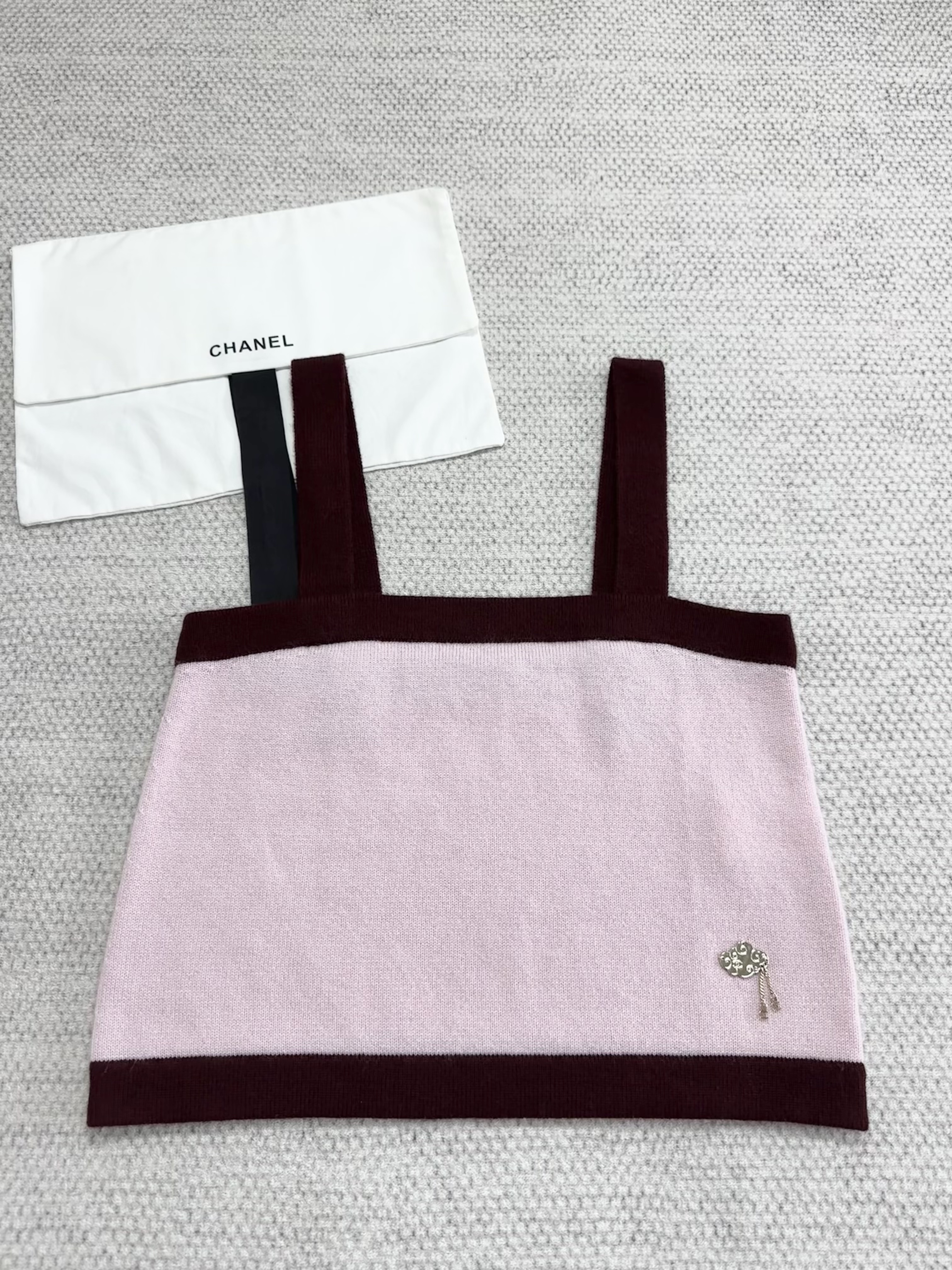 Chanel Top-Qualitu Version CC Cashmere Xiangyun Suspenders #321112
