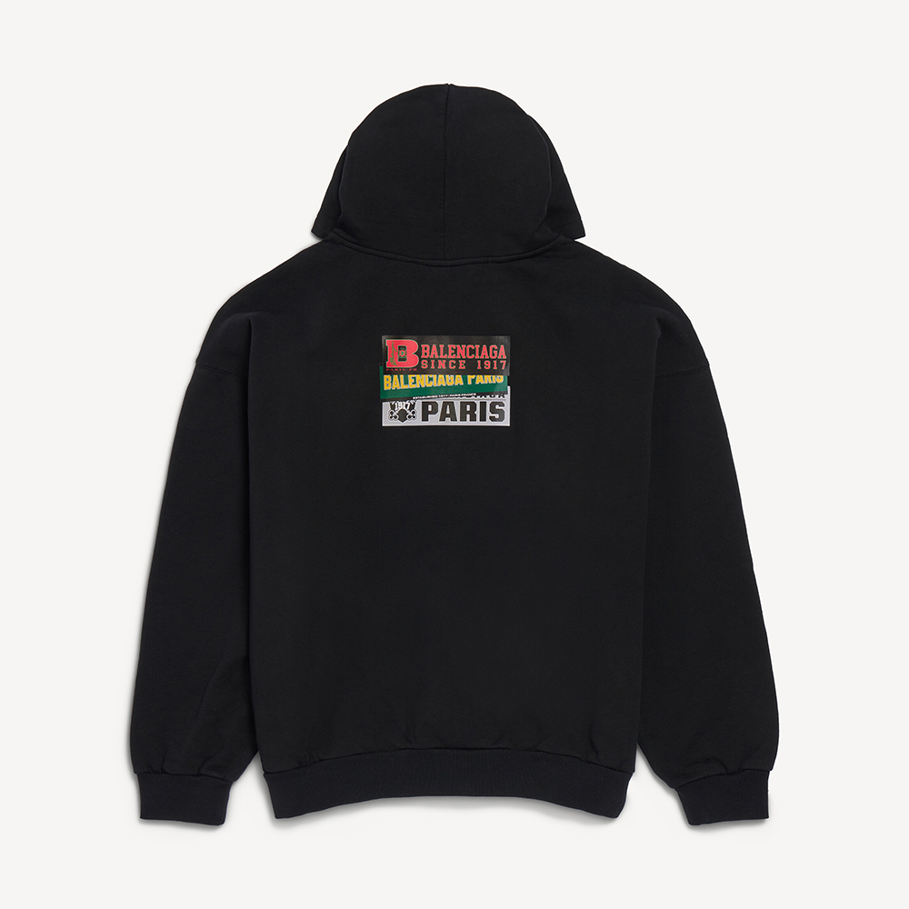 Balenciaga Clothing Balenciaga Bumper Stickers Medium Fit Hoodie #393640 View 2 | Nigo Office