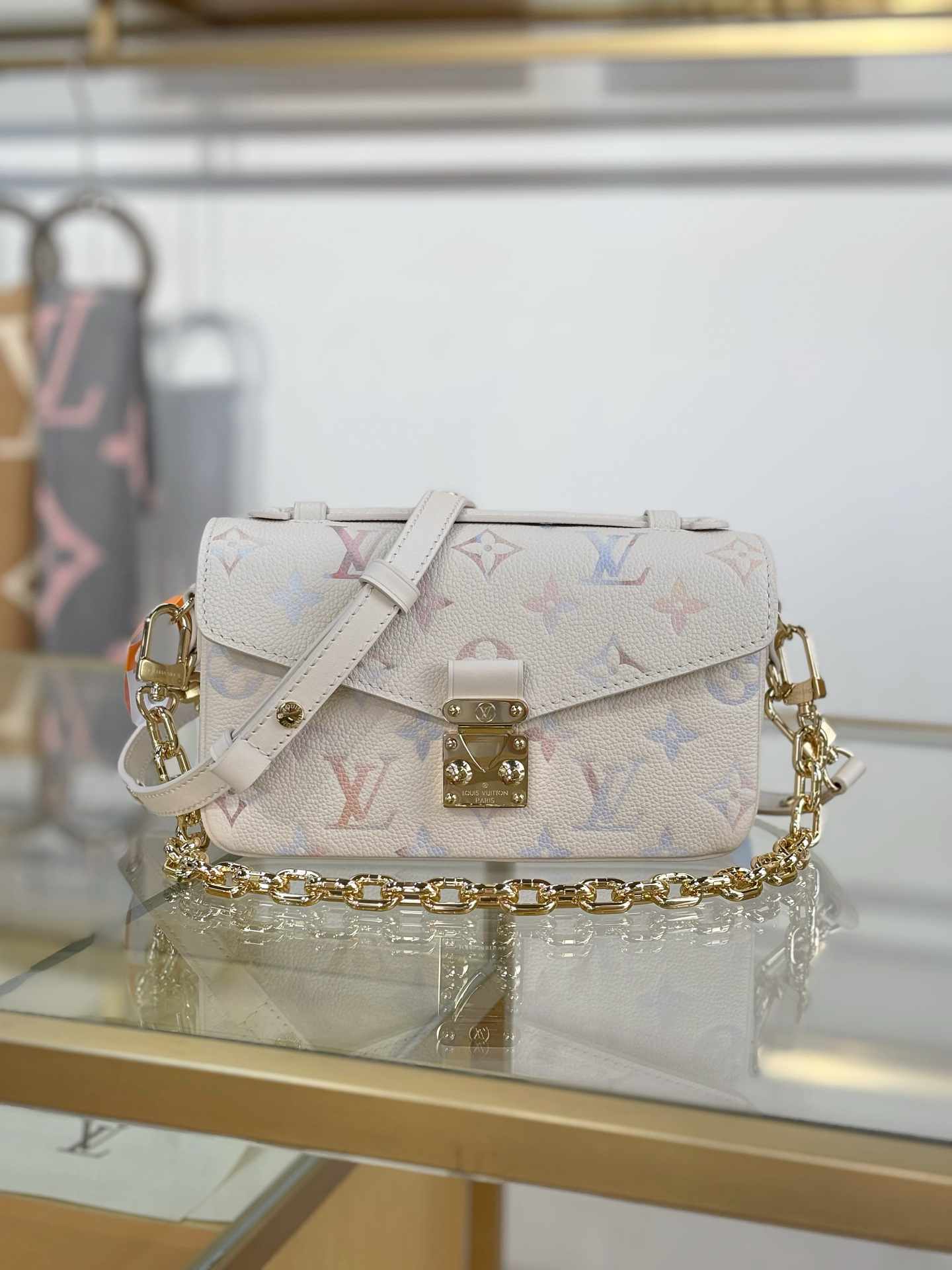 [TOP] Louis Vuitton LV POCHETTE MÉTIS EAST WEST Bag 21.5x15x6cm - Beige - 711 Luxury
